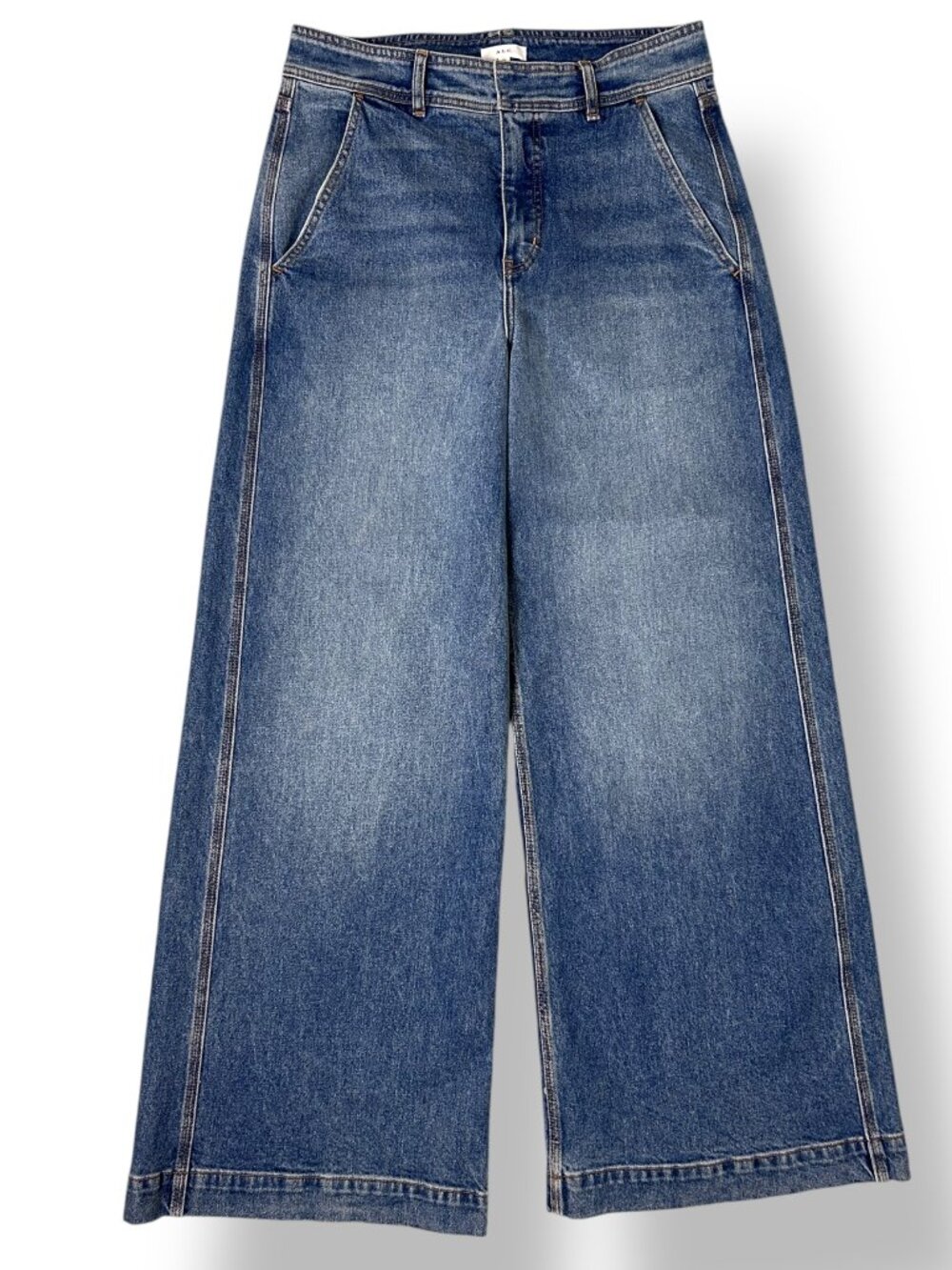 A.L.C. Women's Wide Leg High Waist Medium Wash Jeans Size 28